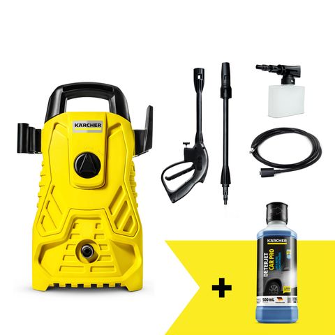 Kit Lavadora de Alta Pressão Kärcher Compacta + Deterjet CarPro 500ml